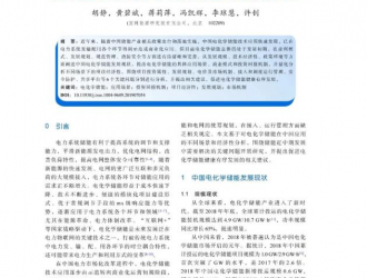 适应电力市场环境下的电化学储能应用及关键问题