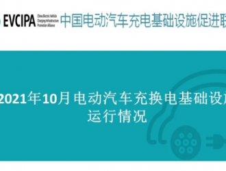 2021年10月全国电动汽车充换电基础设施运行情况