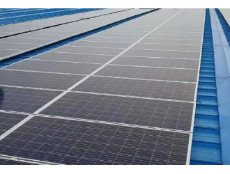 清水首个工商业分布式光伏项目发电