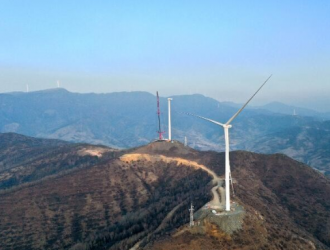 中国能建山西电建承建的岚县风电项目全容量并网发电