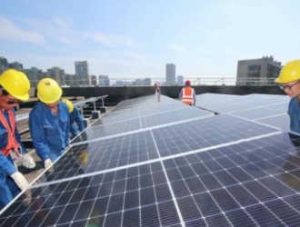 岳塘区政府大楼光伏电站项目预计本月并网发电