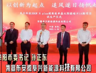 阜兴新能源年产20GW N+大尺寸组件项目正式投产!