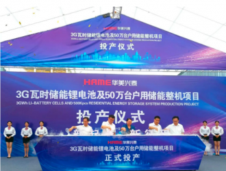 华美兴泰3G瓦时储能锂电池及50万台户用储能整机项目投产